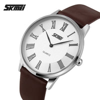 Skmie Unisex Watch Leather Waterproof